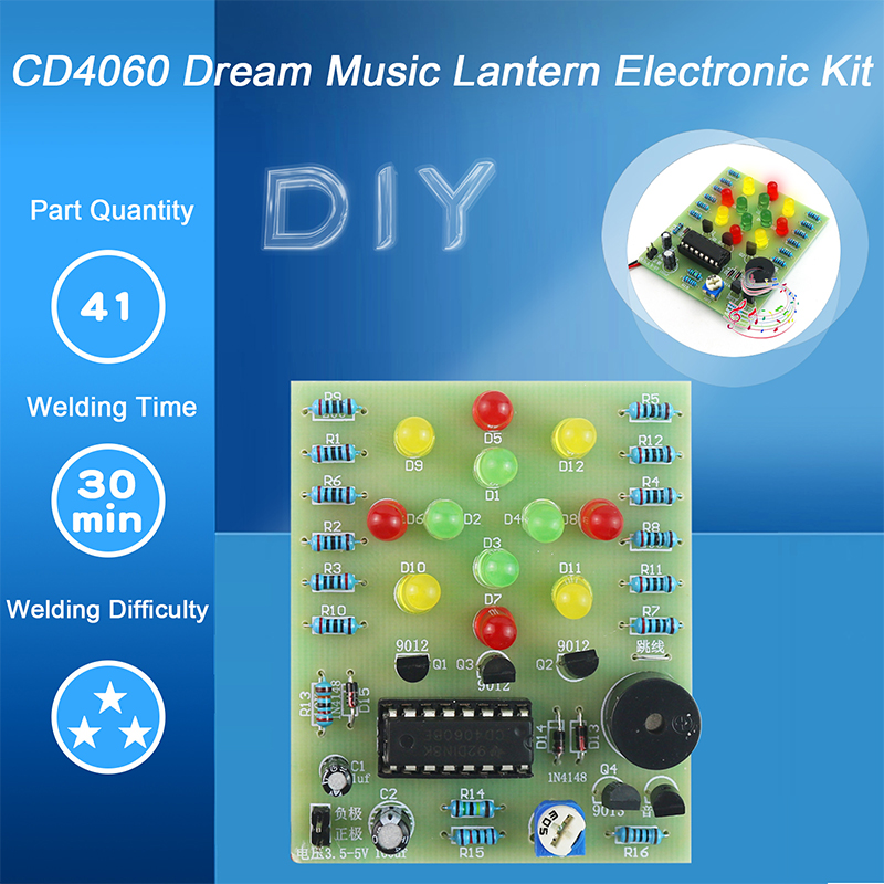 DIY Electronic Kit CD4060 Drea - Diy Electronics Workbench 评论和价格