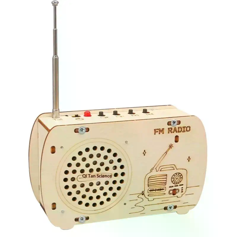 DIY Wooden FM Radio Kit Vintag - Diy Electronics Projects For Kids 评论和价格