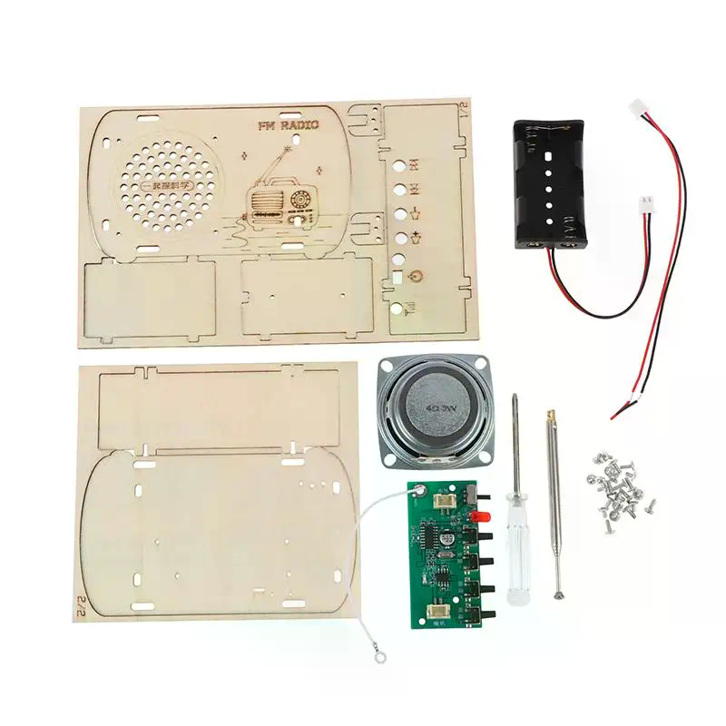 DIY Wooden FM Radio Kit Vintag - Diy Electronics Projects For Kids 评论和价格