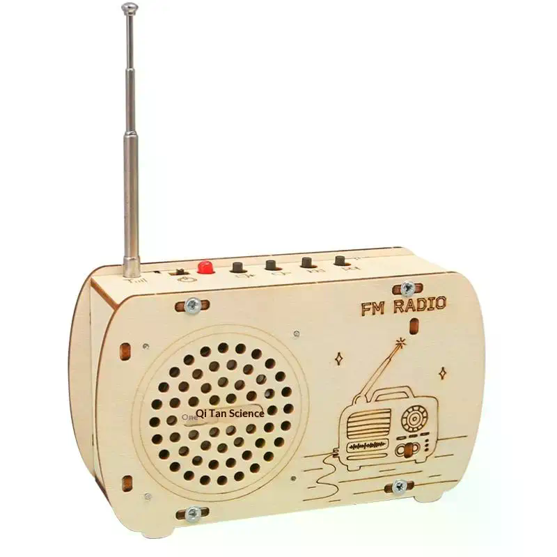 DIY Wooden FM Radio Kit Vintag - Diy Electronics Projects For Kids 评论和价格