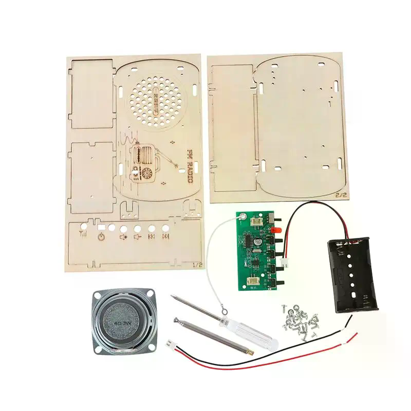 DIY Wooden FM Radio Kit Vintag - Diy Electronics Projects For Kids 评论和价格
