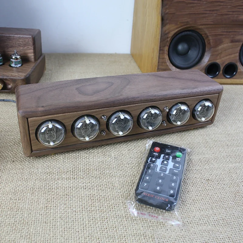 Luxury Wood Nixie Tube Clock D - Diy Electronics Table 评论和价格