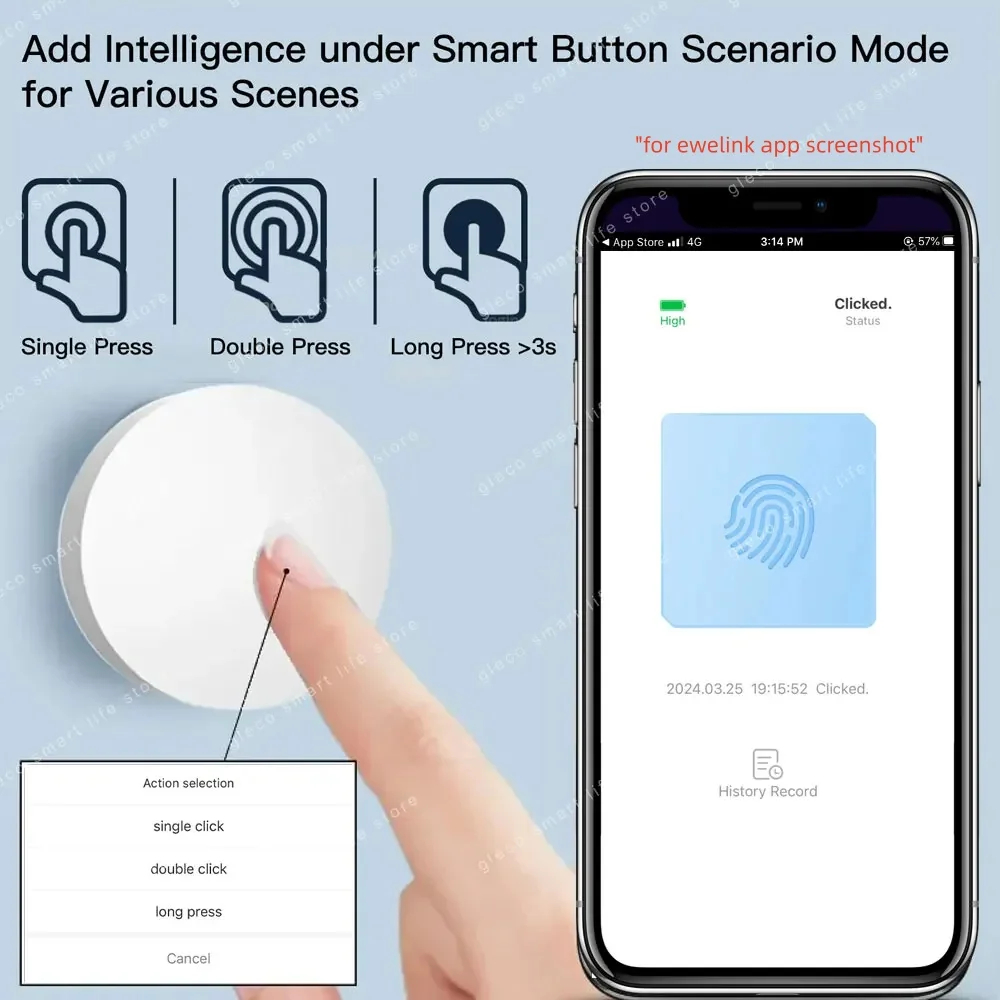 Zigbee Scene Button Push Switc - Push Button Tactile 评论和价格