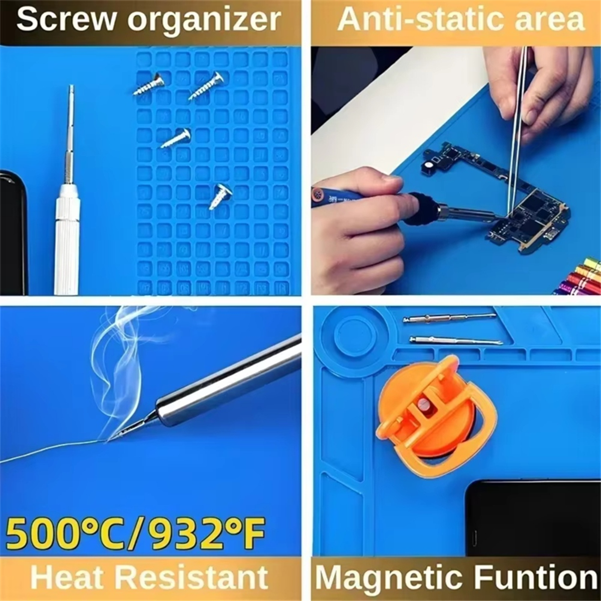 ABNJ ESD Silicone Soldering Ma - Hot Air Rework Station 评论和价格