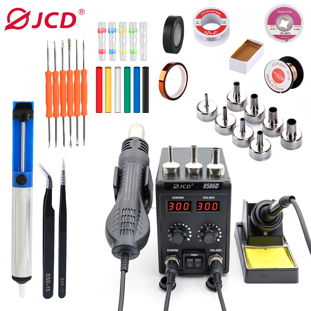 JCD 8586D Soldering Station 2  - Hot Air Rework Station 评论和价格