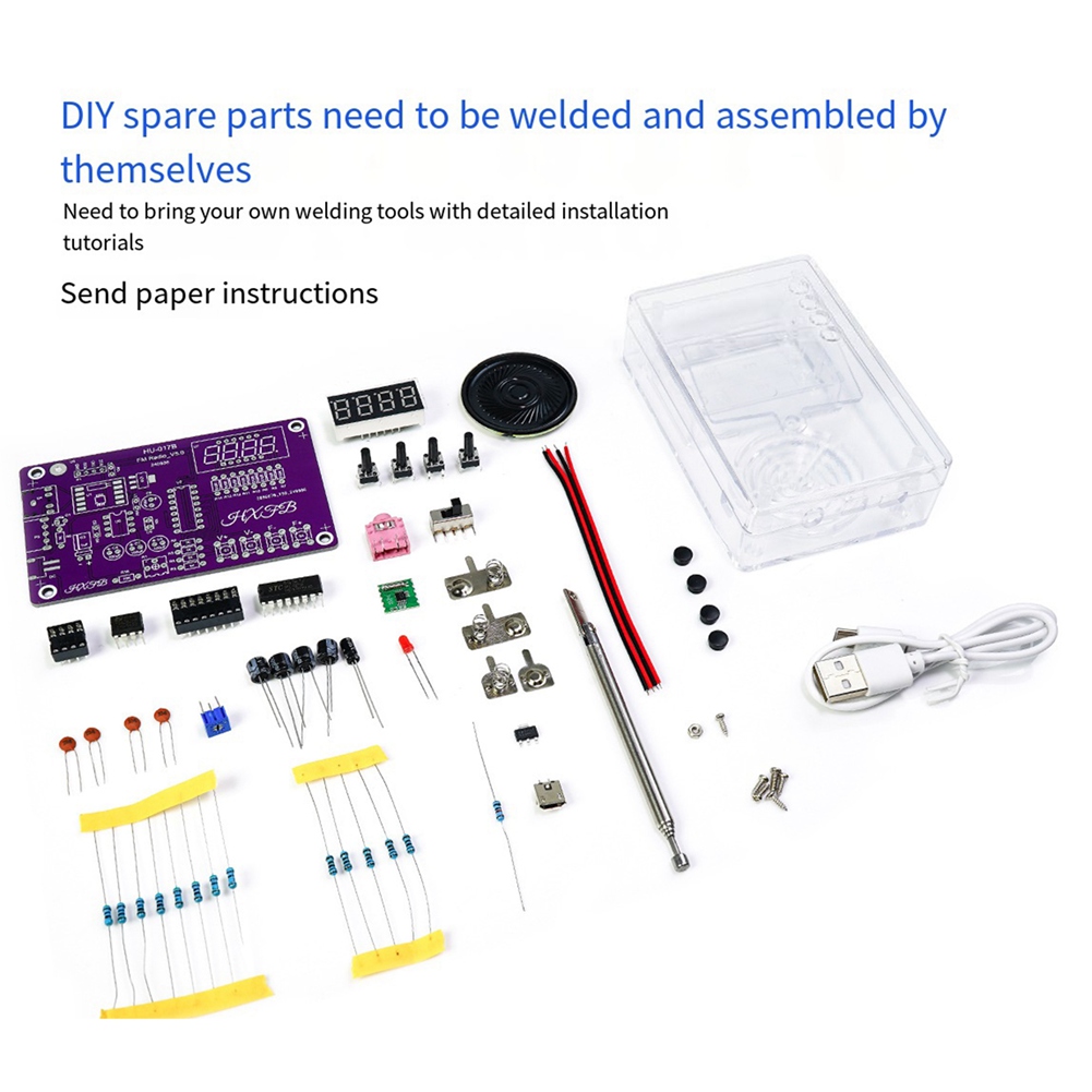 GROCE-New HU-017B DIY FM Radio - Diy Electronics Project Kit 评论和价格