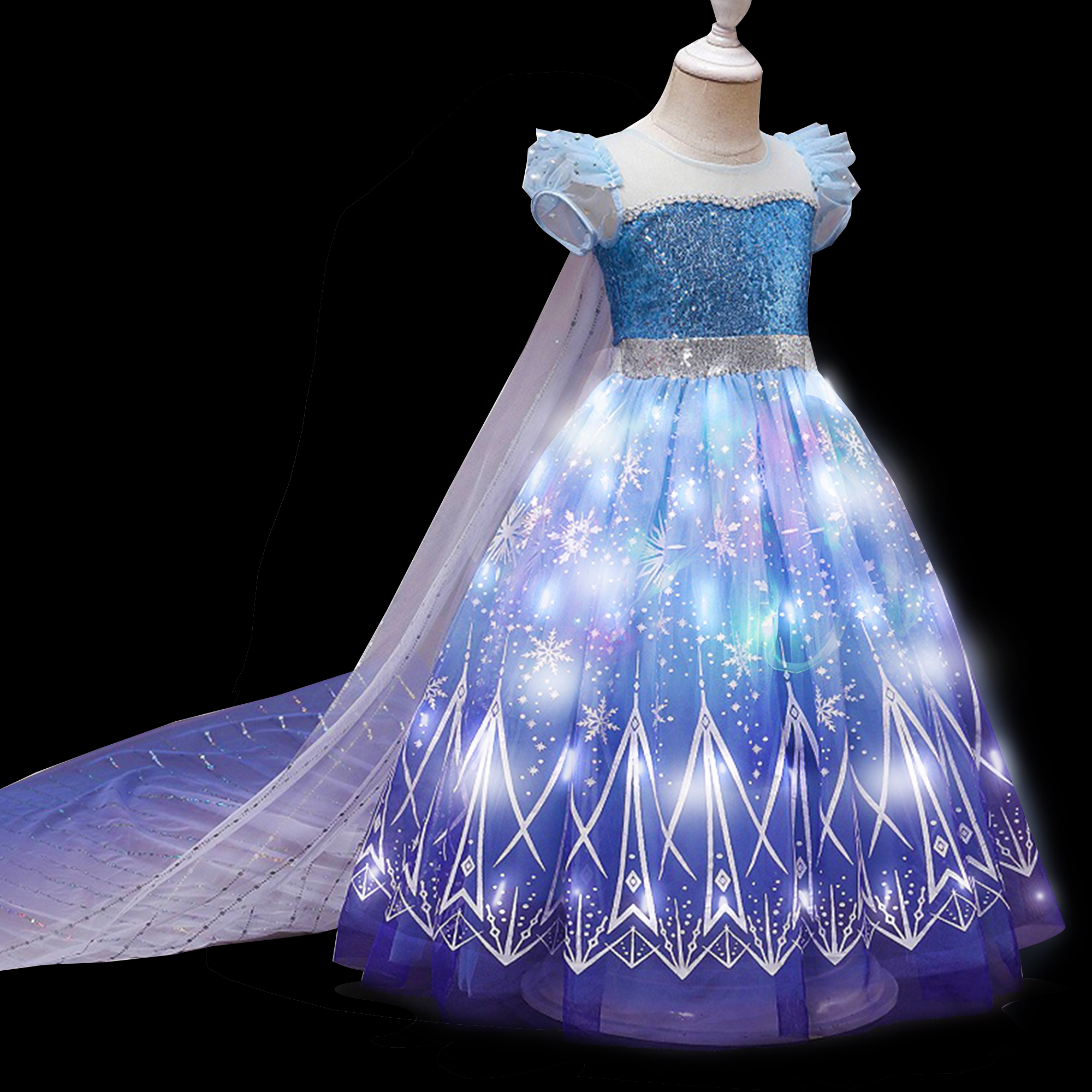 Kids Copslay Elsa LED Light Up - Diy Halloween Electronics 评论和价格