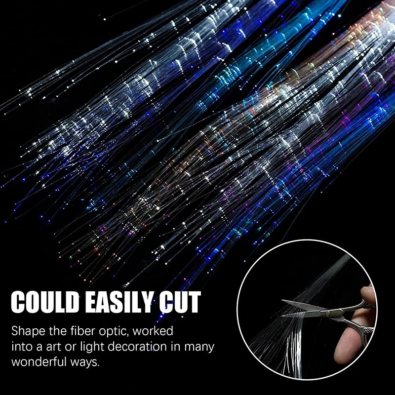 1-10PCS LED Glowing Hair Braid - Diy Halloween Electronics 评论和价格